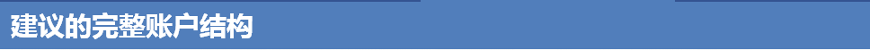 建议的完整账户结构