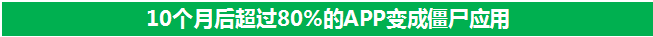 10个月后超过80%的APP变成僵尸应用