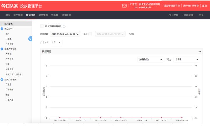 如何查看快手推广的推广数据报告？