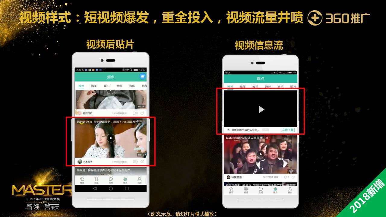 视频样式：短视频爆发，重金投入，视频流量井喷