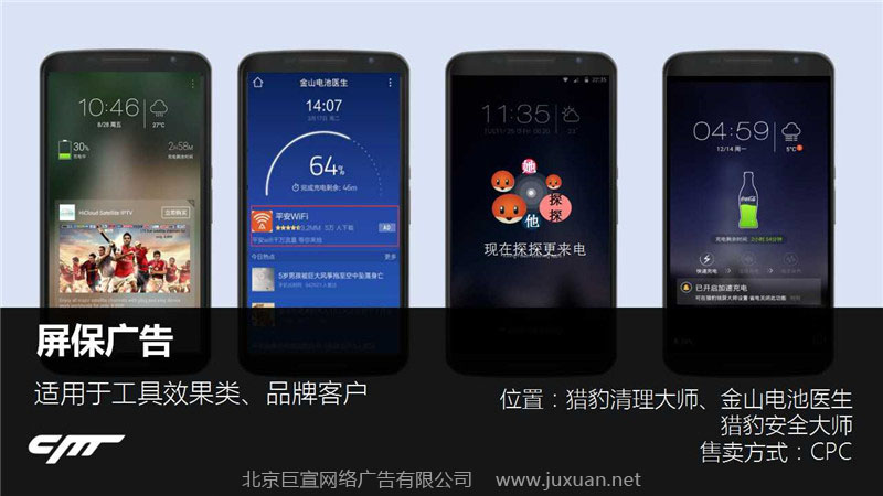 猎豹屏保广告推广