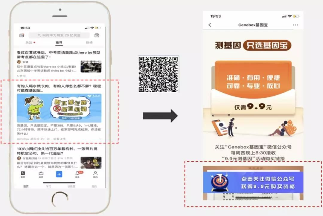 知乎投放基因检测，广告内容触达人数50w+