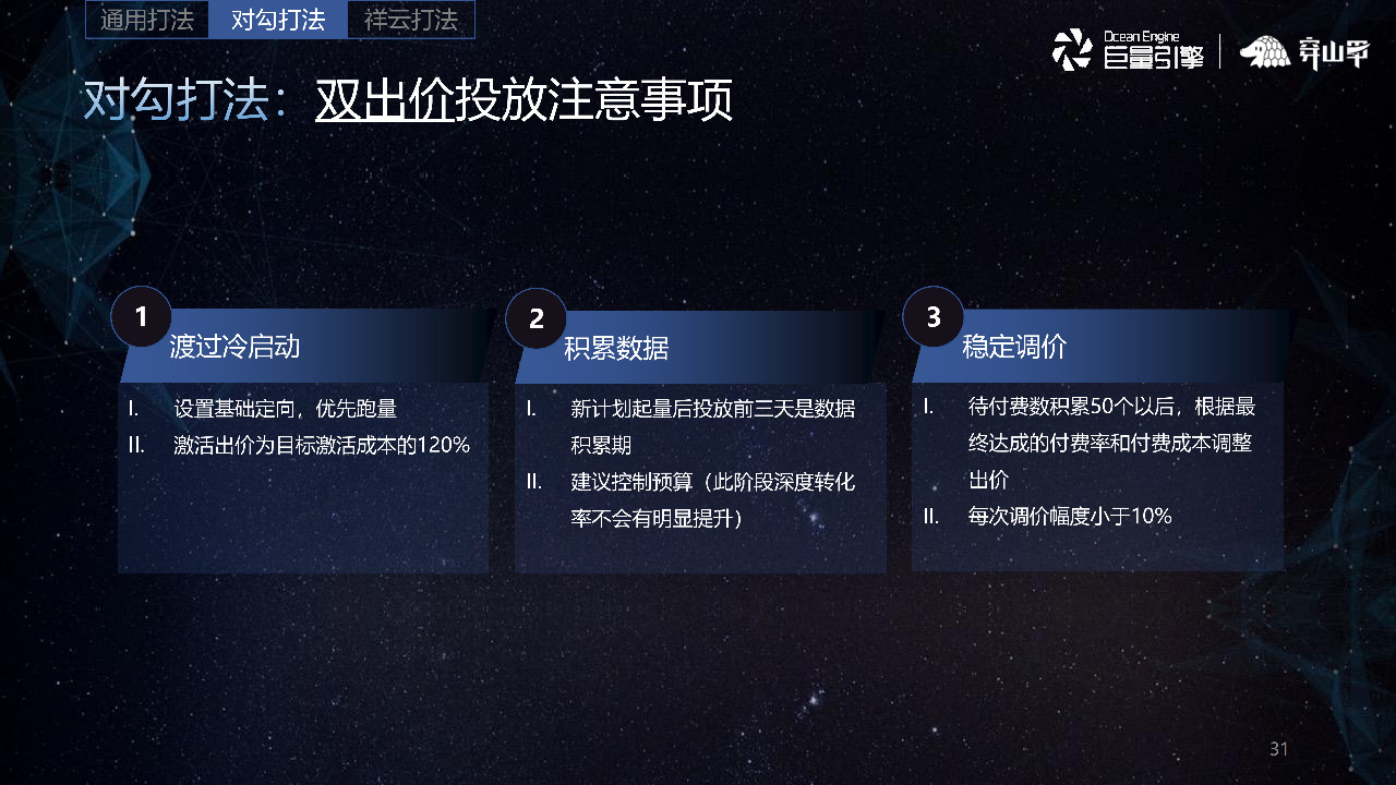 双出价投放注意事项