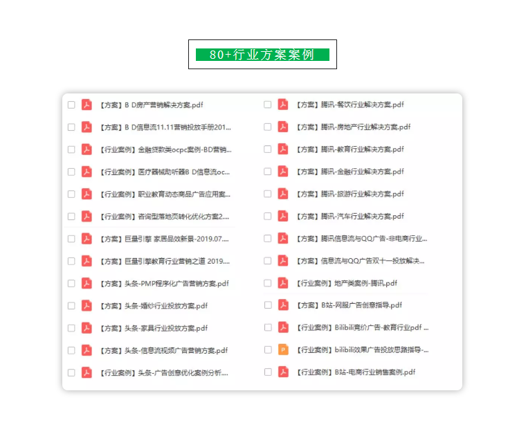信息流开户价格这半年多同时又积累了不少行业资料