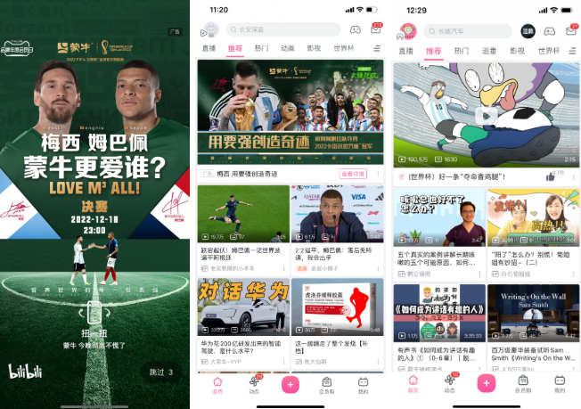 从互动活动、到内容话题，蒙牛在B站双管齐下，将大众关注花式导向蒙牛品牌态度及官方小程序，把世界杯的传播声量转化为蒙牛的品牌流量。据B站大数据平台"Z指数”显示，蒙牛品牌指数升至食品饮料行业TOP8，跻身第一梯队。