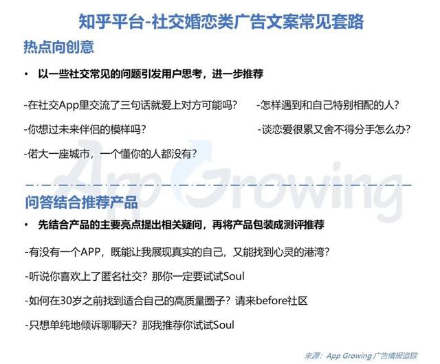 知乎推广-社交婚恋类广告文案常见套路