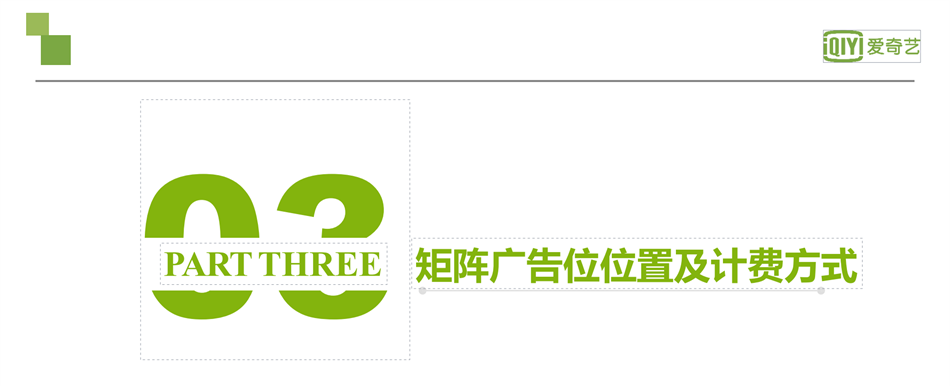 爱奇艺广告：矩阵广告位位置及计费方式