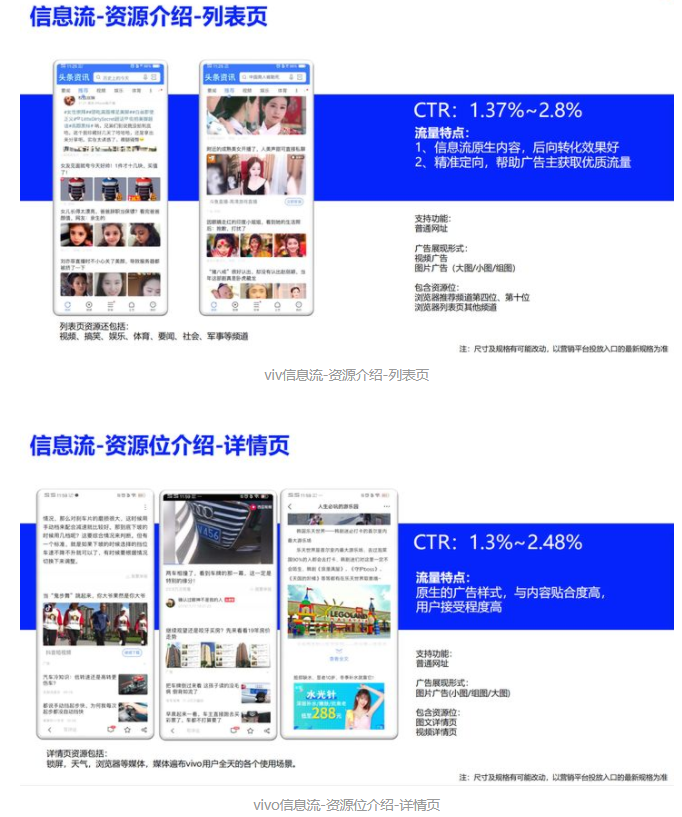 vivo信息流广告是通过什么形式展现的呢？