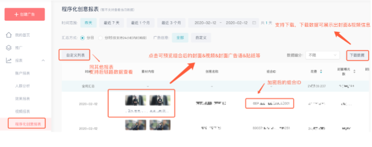 程序化创意报表
