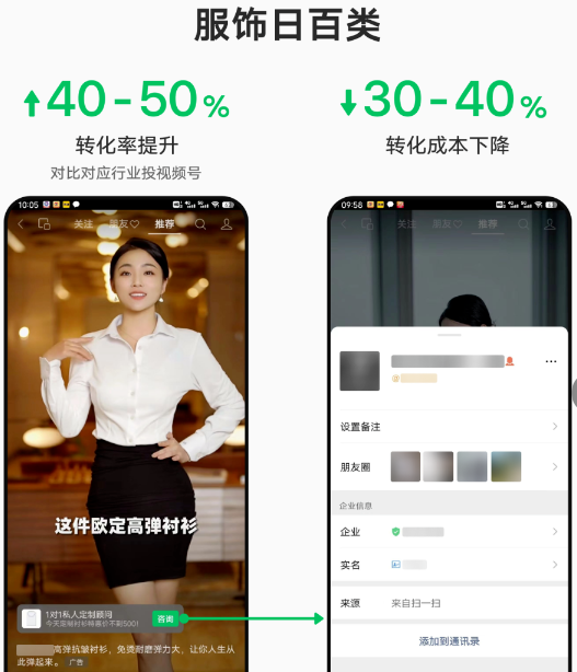 微信视频号广告直跳企业微信私域链路精选案例