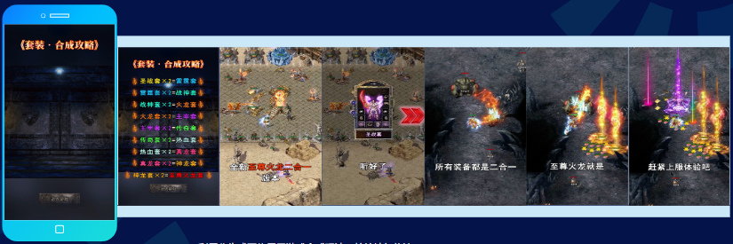 利用公告式开头展示游戏合成玩法