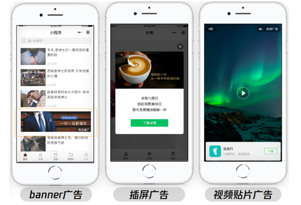 微信生态的广告展现样式分别是什么？