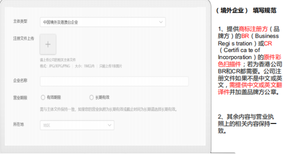 境外企业填写规范
