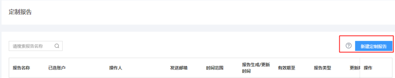 点击“新建定制报告”按钮