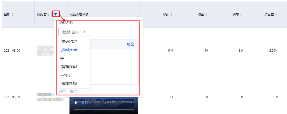 文本类型的指标