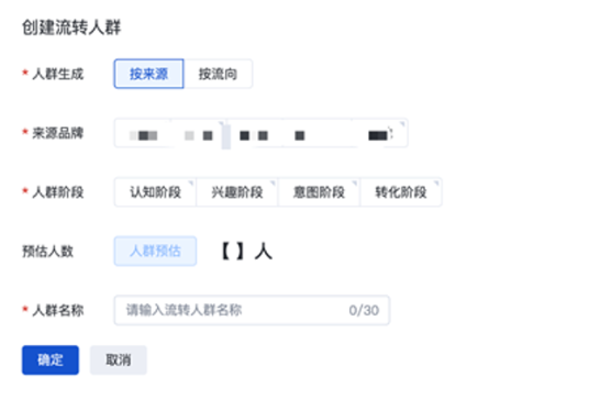圈选品牌间流转人群