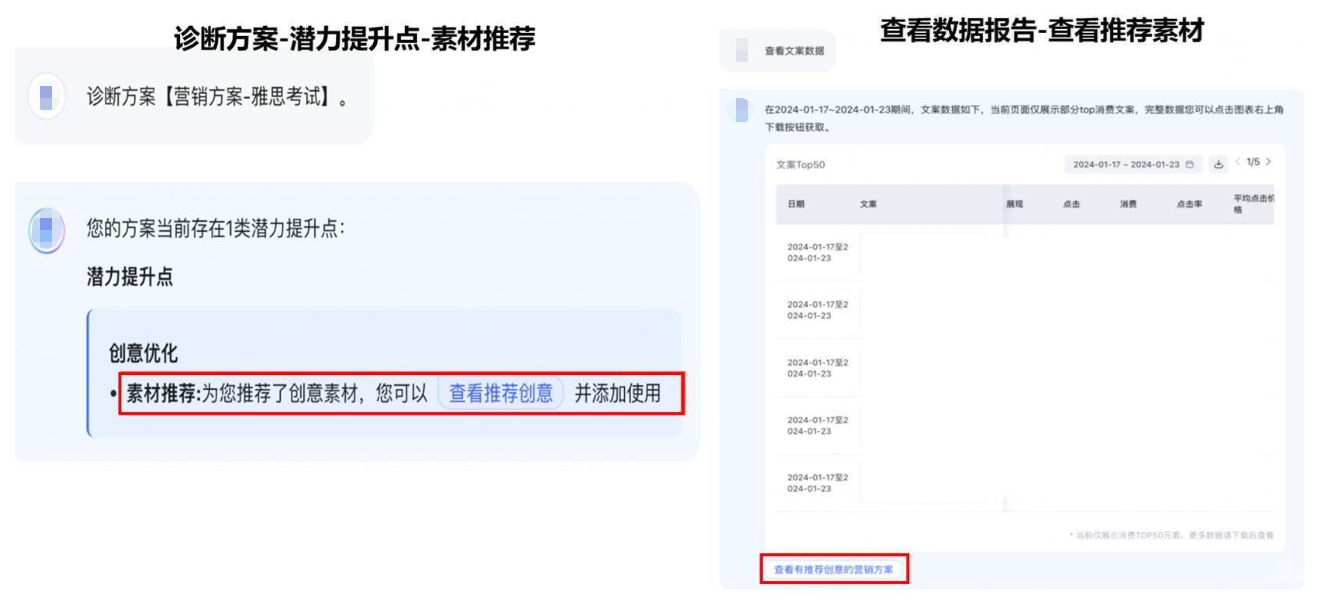 诊断结论按问题分类展示