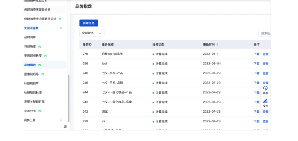 观星盘-关键词洞察-品牌指数全新功能上线|百度广告