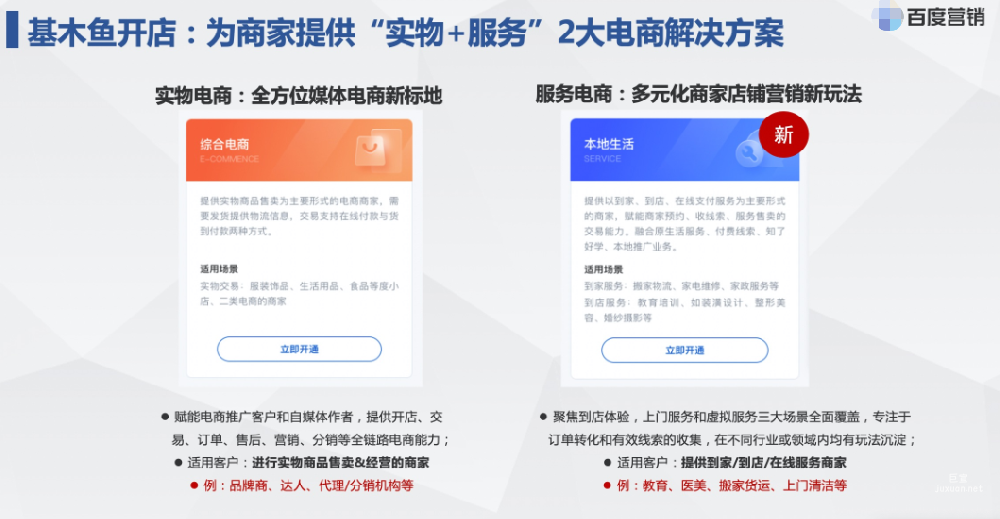 基木鱼开店-服务电商升级为本地生活|百度广告
