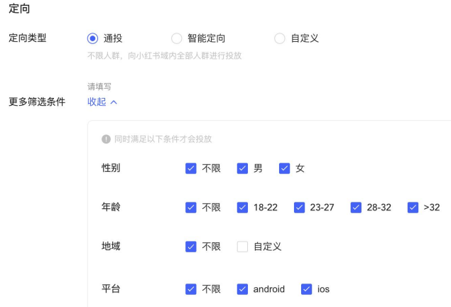 小红书广告通投