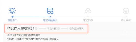 小红书广告待合作人提交笔记