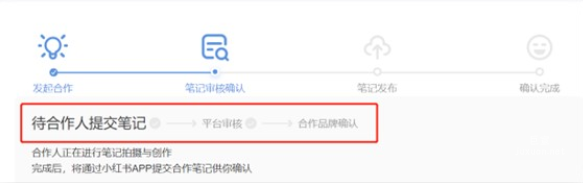 小红书广告待合作人提交笔记