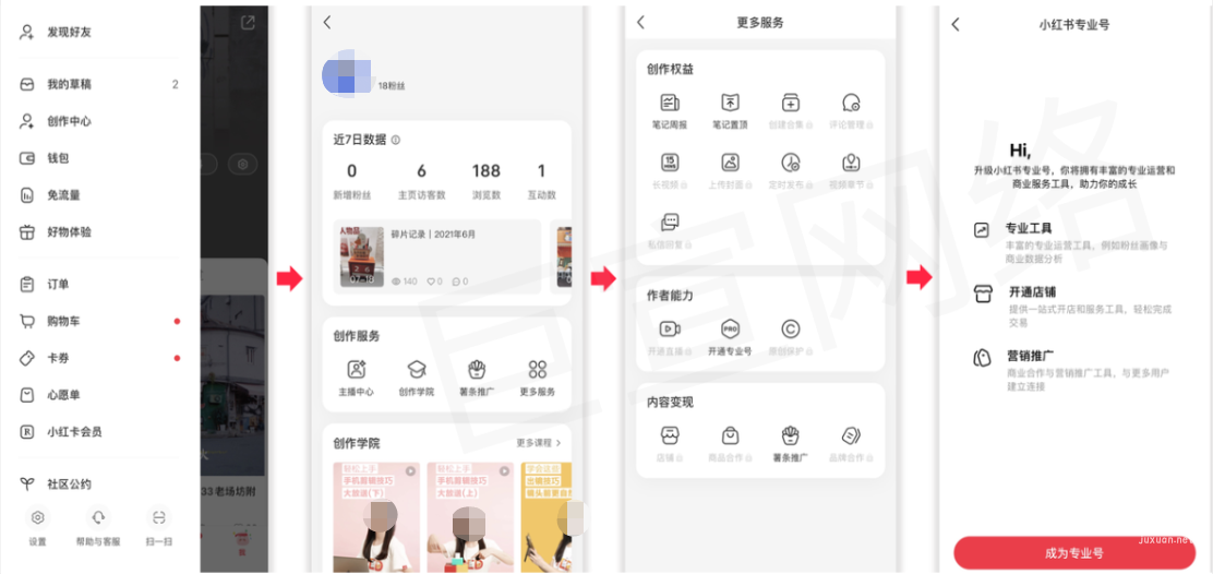 小红书专业号申请