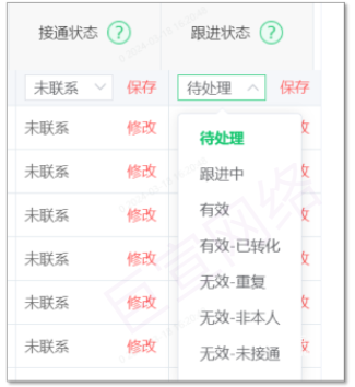 OPPO广告线索跟进状态