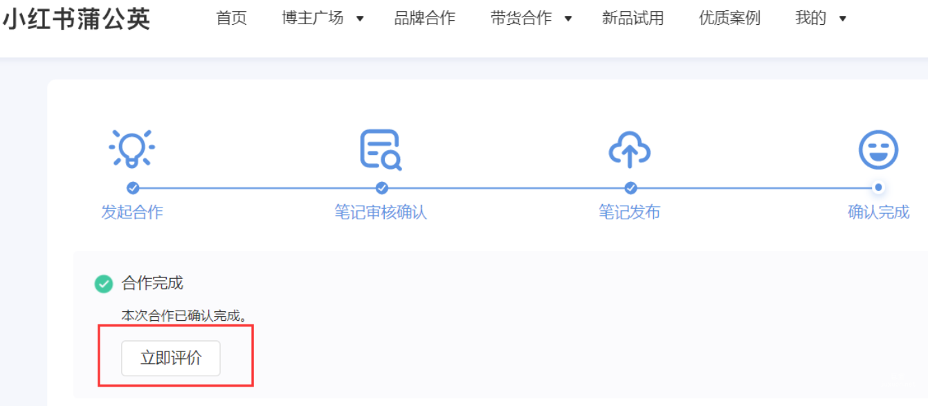 小红书广告立即评价