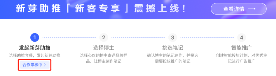 小红书广告合作审核中