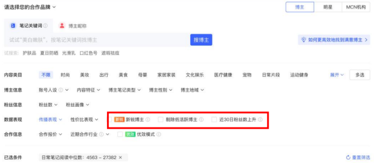 小红书广告数据表现