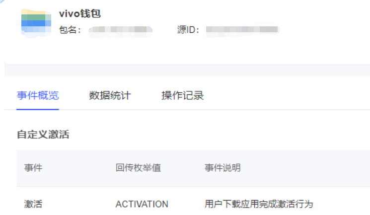 vivo广告事件管理内展示回传事件量级