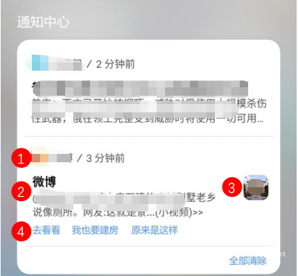 vivo广告PUSH样式（小图样式）
