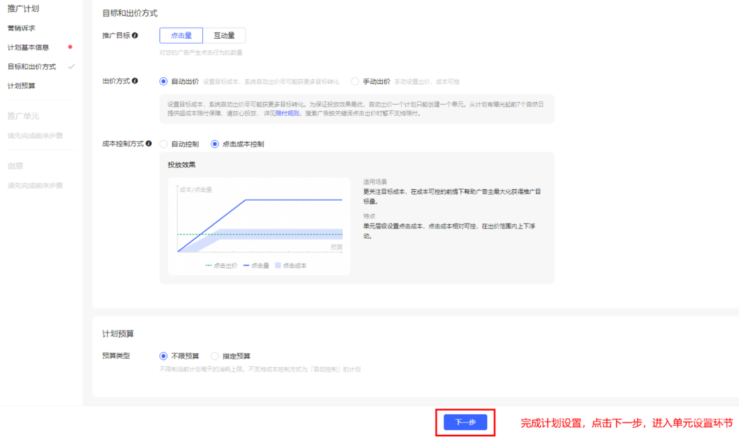 小红书搜索广告目标和出价方式