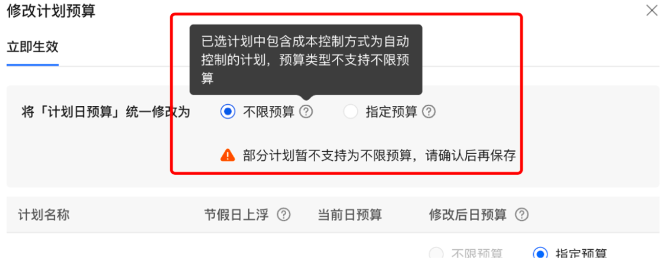 小红书广告修改计划预算