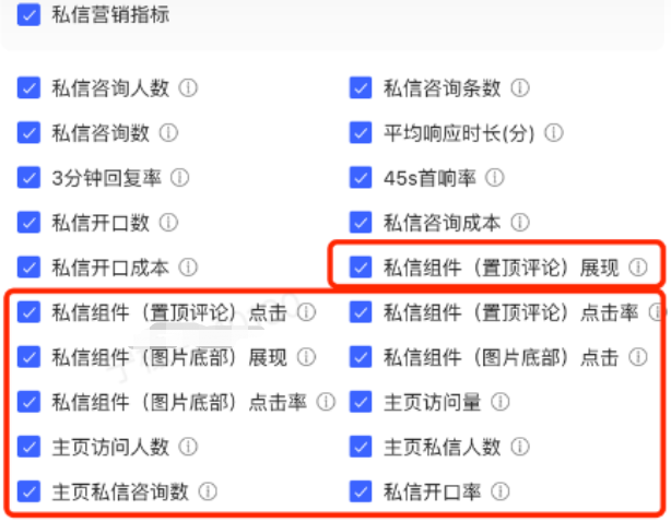 小红书私信营销指标