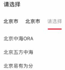 小红书广告多级选项