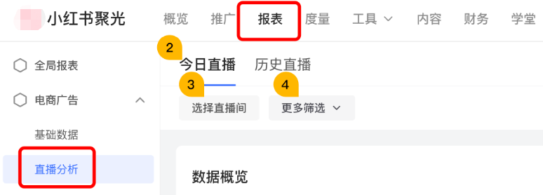 小红书广告报表